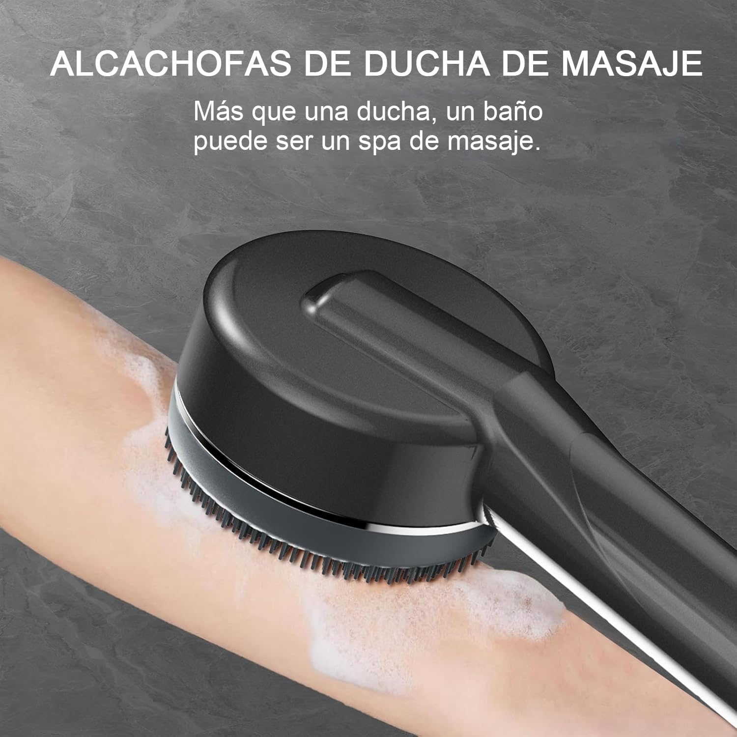 Thumbnail 4 de Arbudspro alcachofa de ducha con filtro antical y manguera de 1,5 m (15 pasos), 3+1 modos de rociado