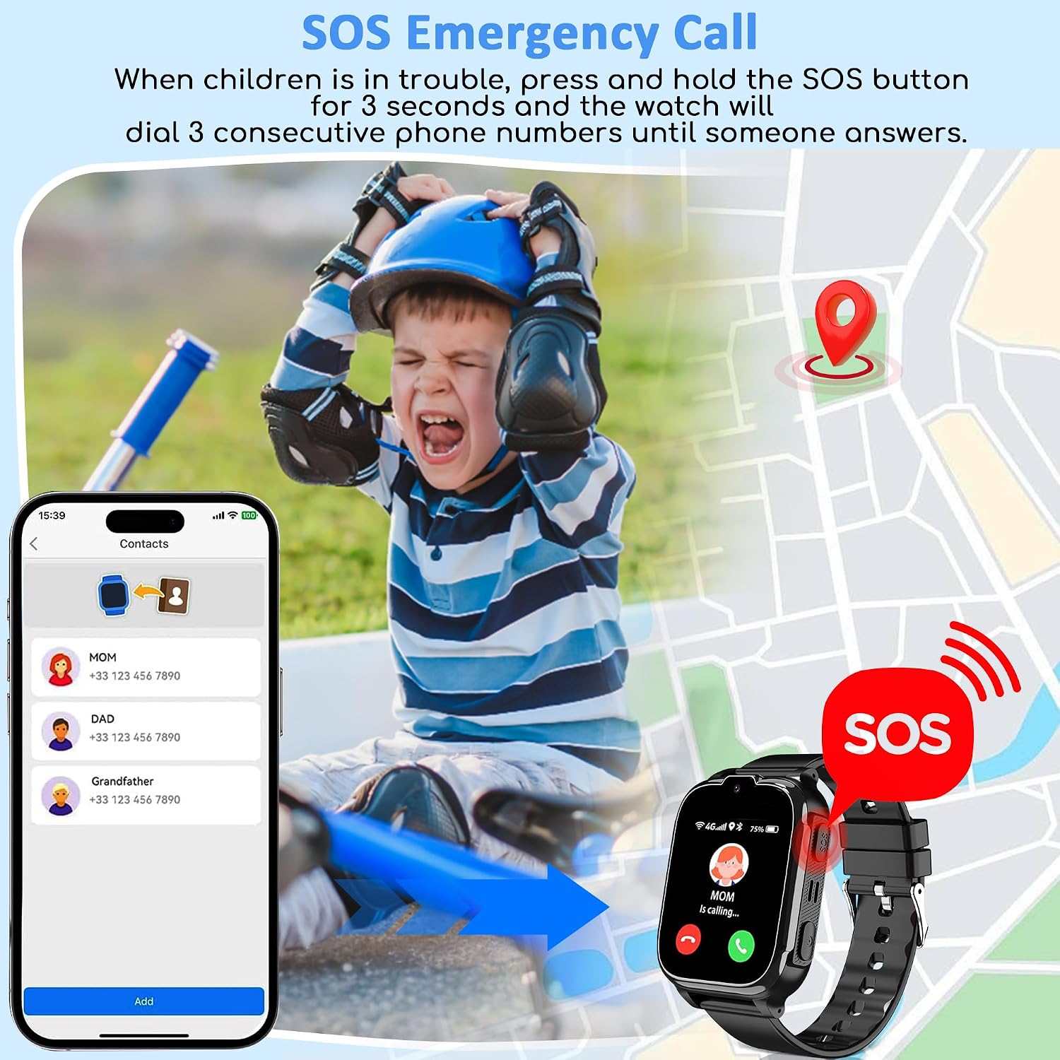 Detalle de Kids Smart Watch for Girls Boys: A Practical First Tech Companion for Active Kids
