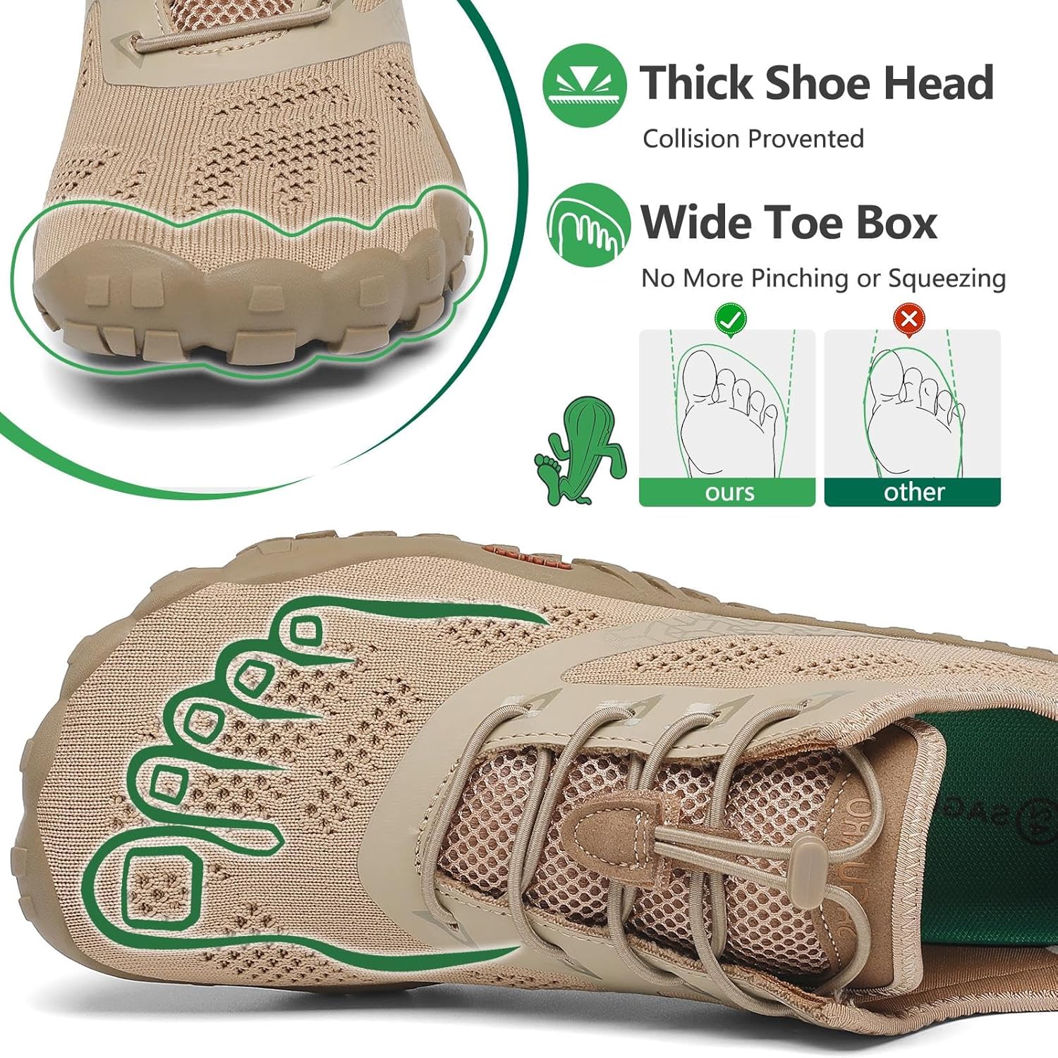 Thumbnail 2 de SAGUARO Unisex Barfußschuhe Outdoor – rutschfeste minimalistische Wasserschuhe für Alltag, Walking & Reisen (Gr. 36–48)
