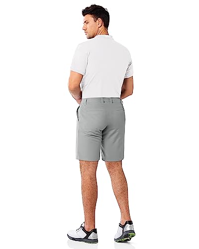 Detalle de 33,000ft Men's Golf Shorts 9" Dry Fit Stretch UPF 50+ Lightweight Bermuda Shorts – Mid Grey, 32W x 9L
