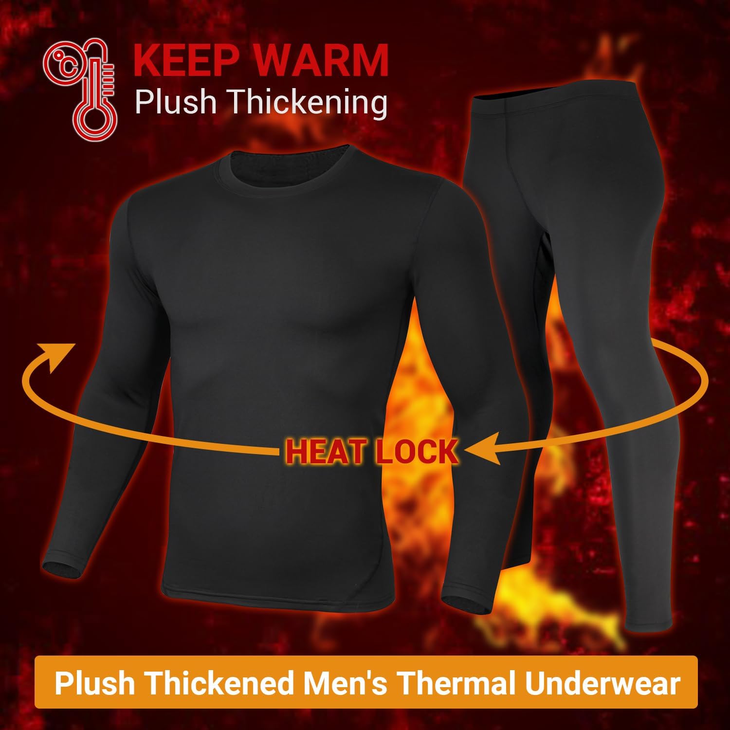 Detalle 2 de PISIQI Thermal Underwear Long Johns Set 🩲