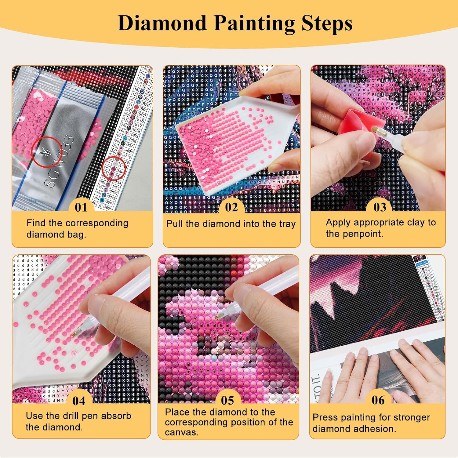 Thumbnail 6 de SparkGlow diamond painting kit, 27.5 x 15.7 inches