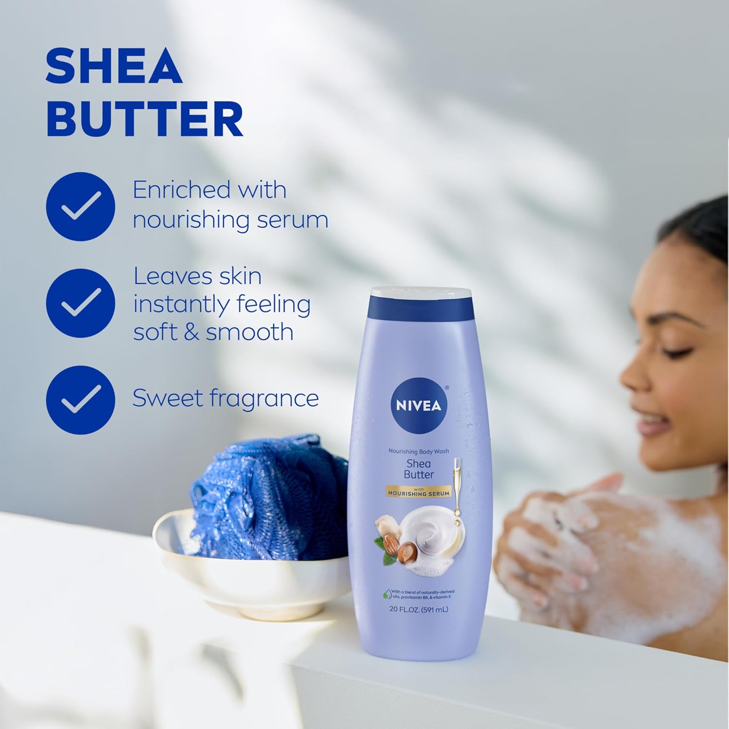 Thumbnail 2 de NIVEA Nourishing Shea Body Wash with Nourishing Serum 20 Fl Oz