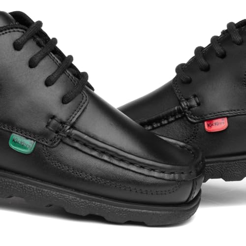 Thumbnail 5 de Kickers Fragma L4 E Kids Moc Toe Shoes - Black, 5 UK