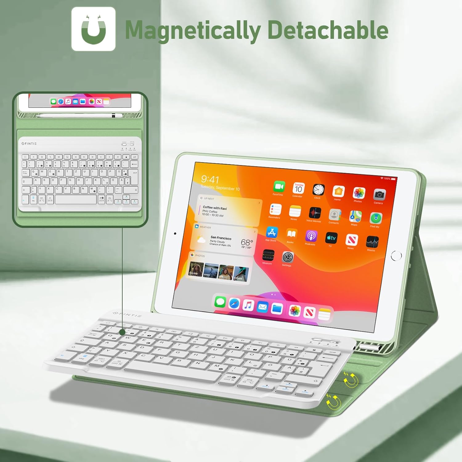 Detalle 2 de FINTIE Tastatur Hülle fürs iPad 10.2 Zoll