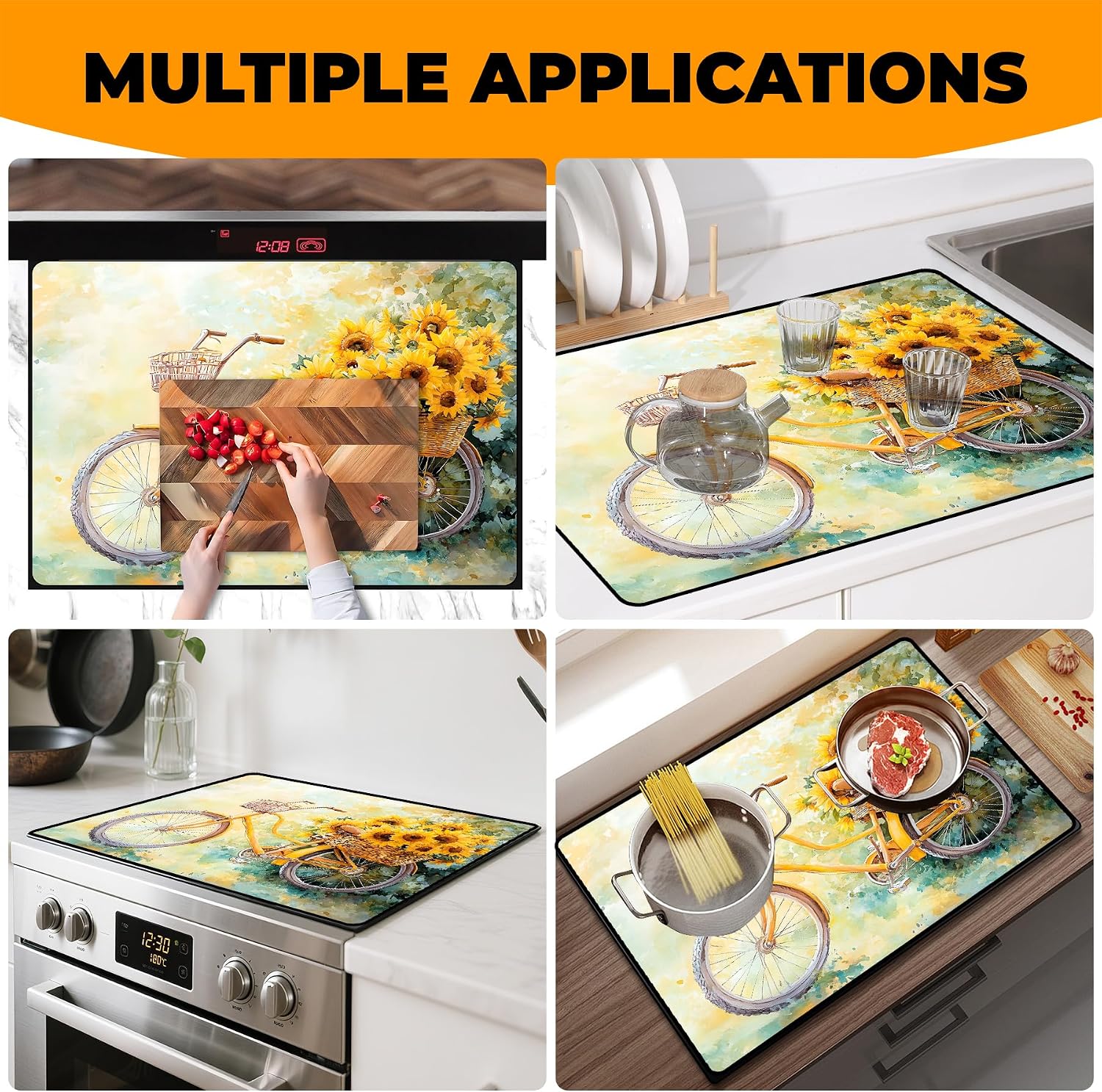 Thumbnail 6 de BSFHH AAA01 Silicone Stove Top Cover, Non-Slip, 28.5" x 20.5