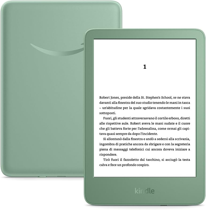 Thumbnail 1 de Amazon Kindle (ultimo modello) Verde Matcha – schermo antiriflesso da 6”, illuminazione frontale regolabile e 16 GB con pubblicità