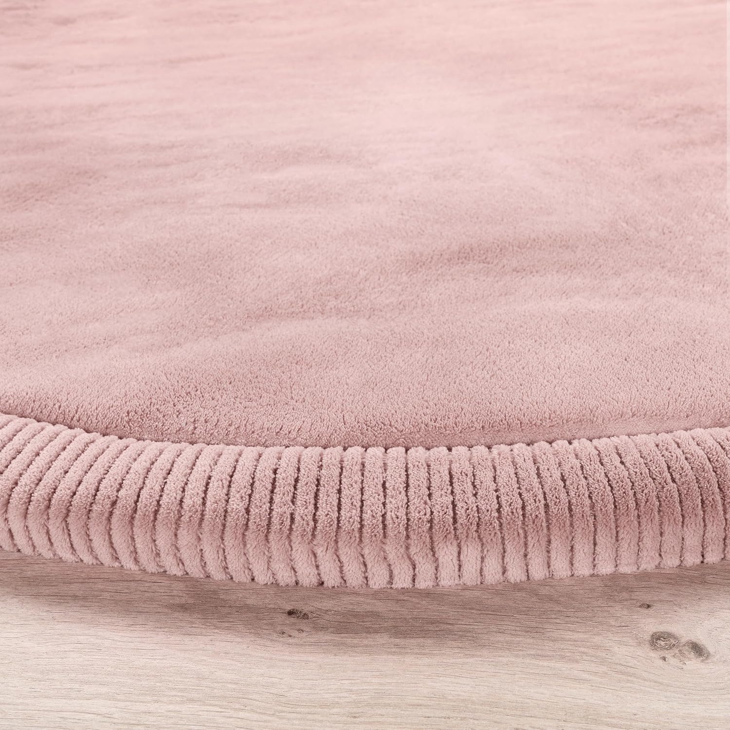 Thumbnail 6 de Paco Home Teppich Kinderzimmer Rund 80 cm in Pink – Weicher Spielteppich für Baby und Kind