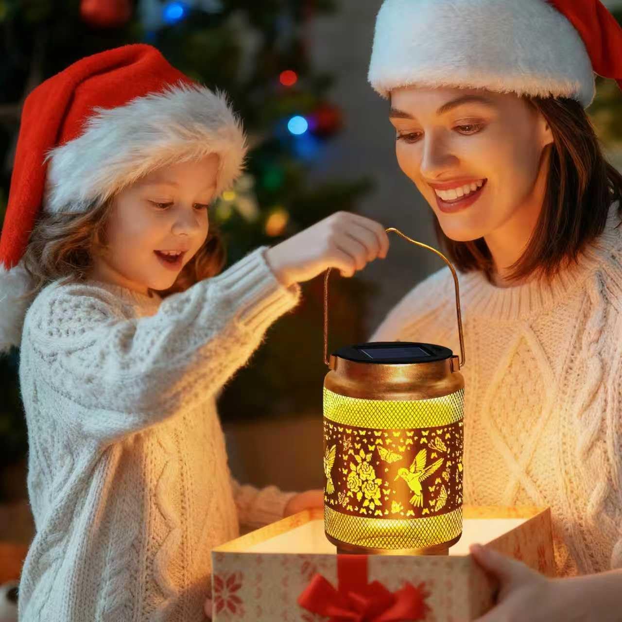 Detalle de EDOF Graceful Hummingbird Solar Lanterns for Outdoor Gardens