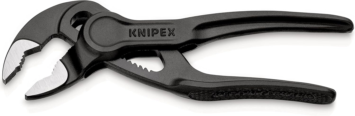 Detalle 2 de KNIPEX Cobra 8700-100BK 手のひらサイズのウォーターポンププライヤー、横すじ入りつかみ面