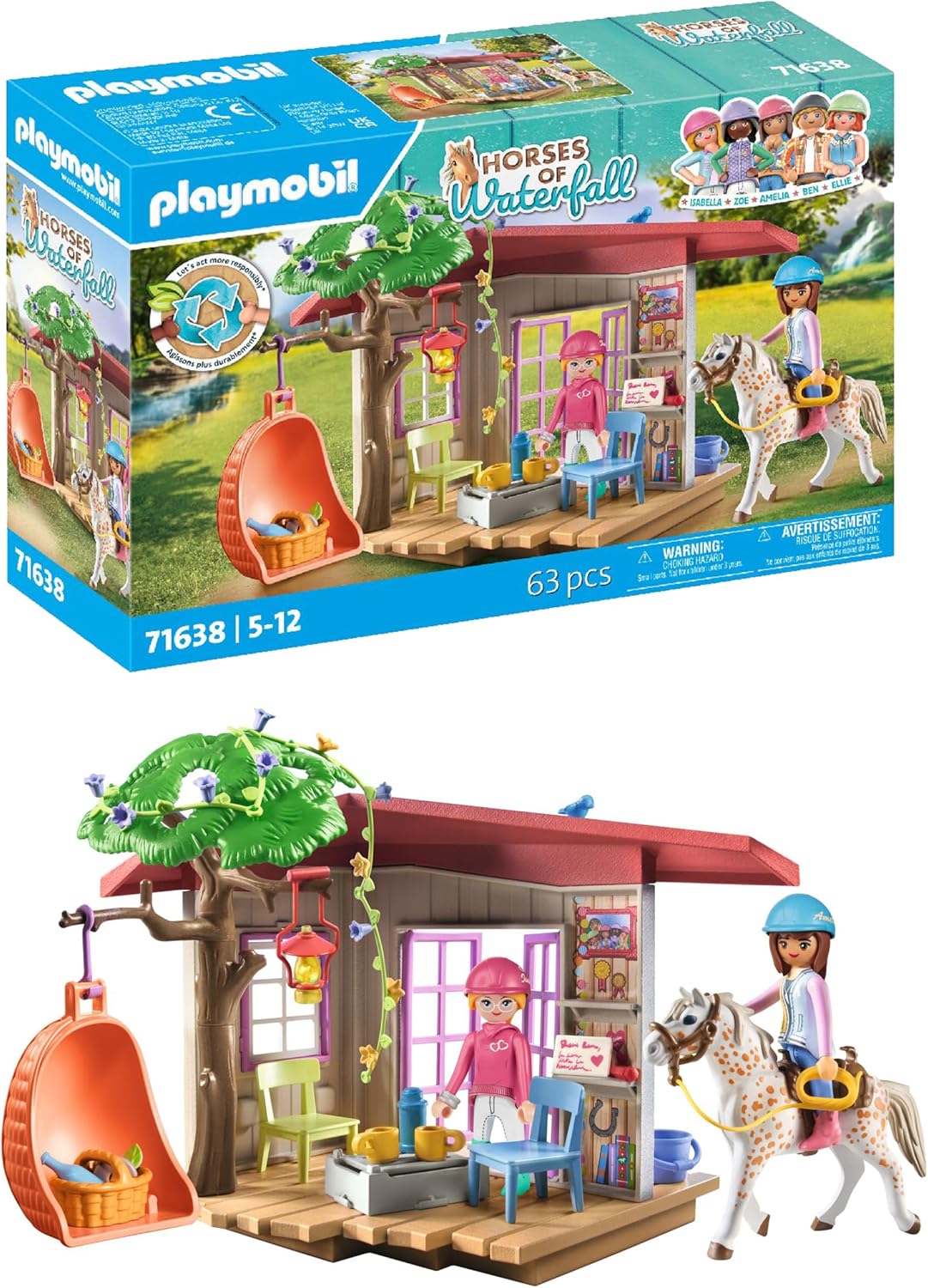 PLAYMOBIL horse clubhouse toy