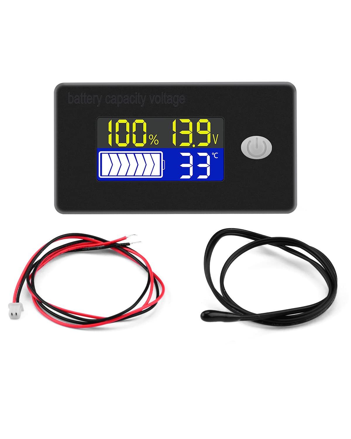 Thumbnail 6 de VOKTTA batterijmonitor met alarm, lcd-kleurenscherm en externe temperatuursensor