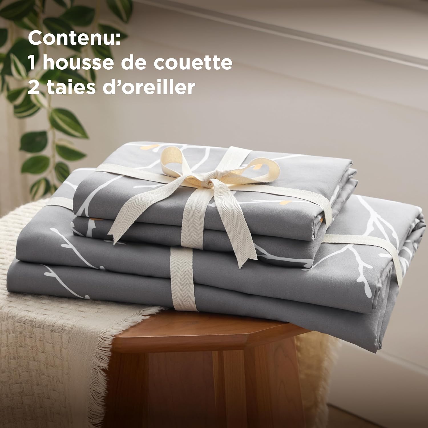 Thumbnail 6 de Bedsure Housse 220x240 cm Parure Réversible