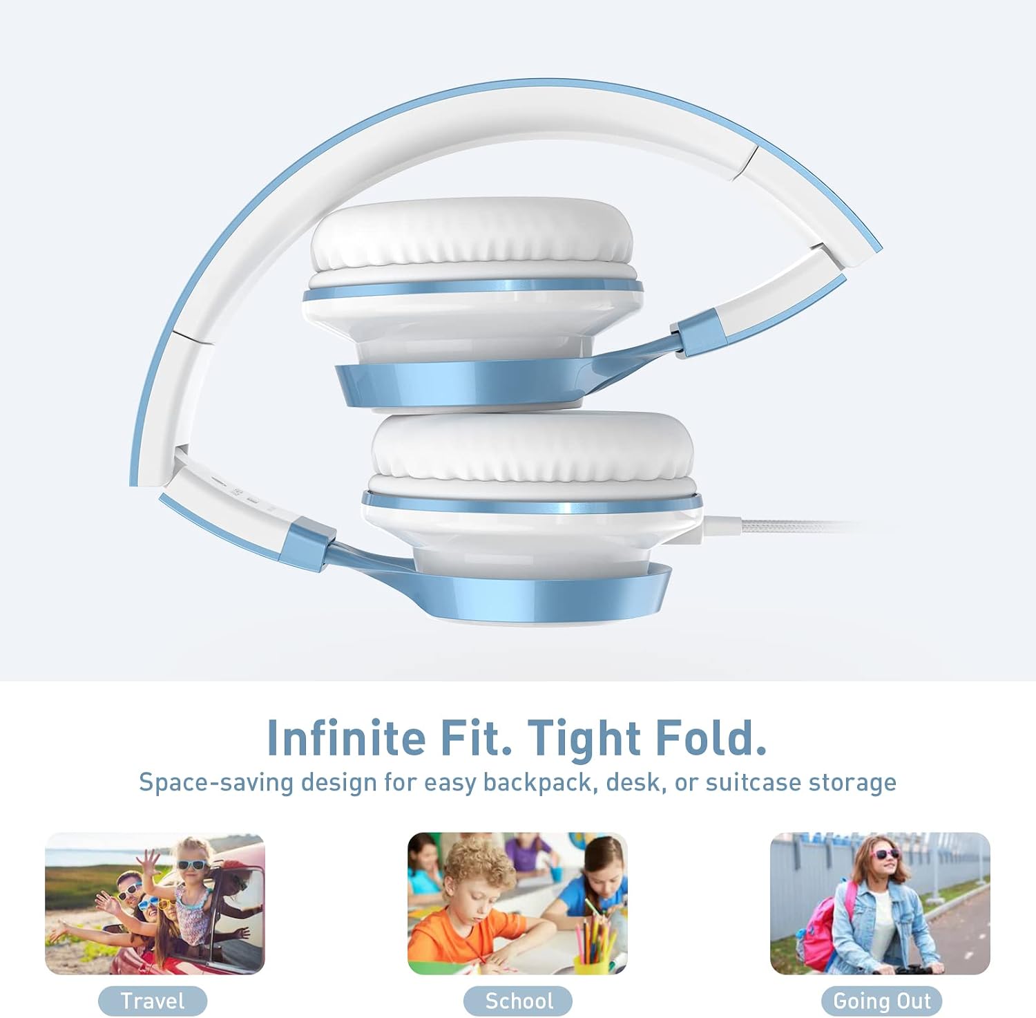 Detalle 2 de AILIHEN Kids Headphones, 3.5mm Wired