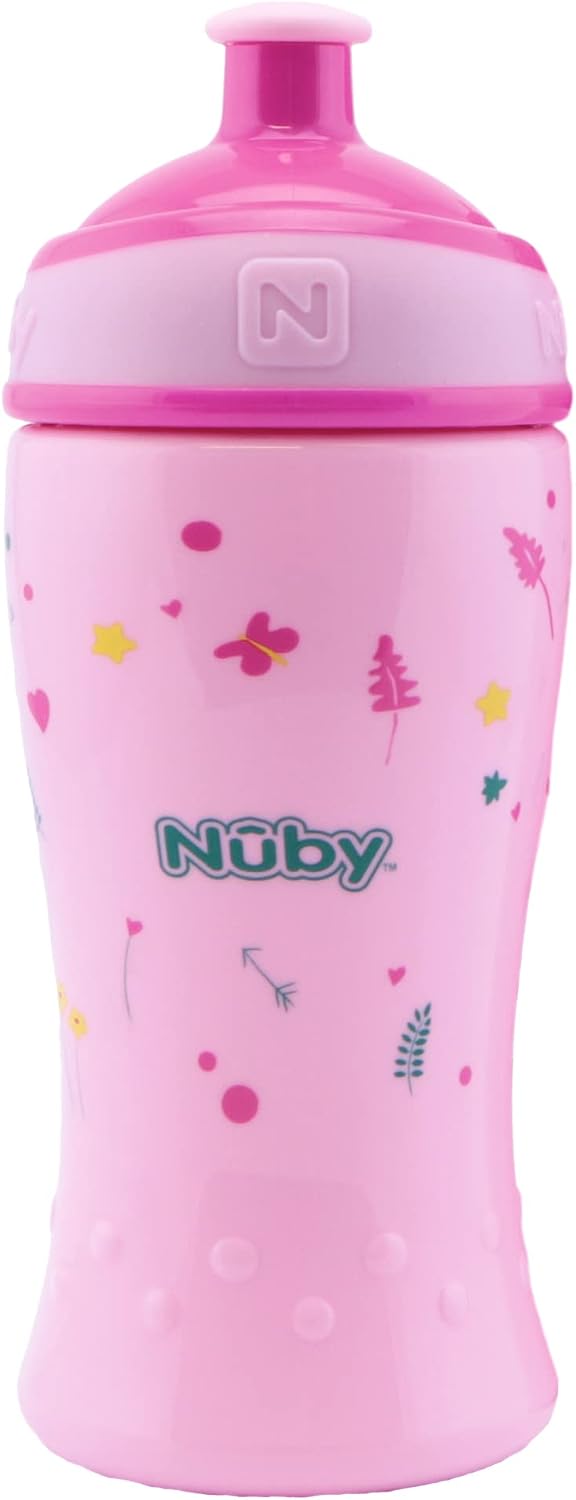 Thumbnail 1 de Nuby 2 Pack Bottiglie 360 ml rosa