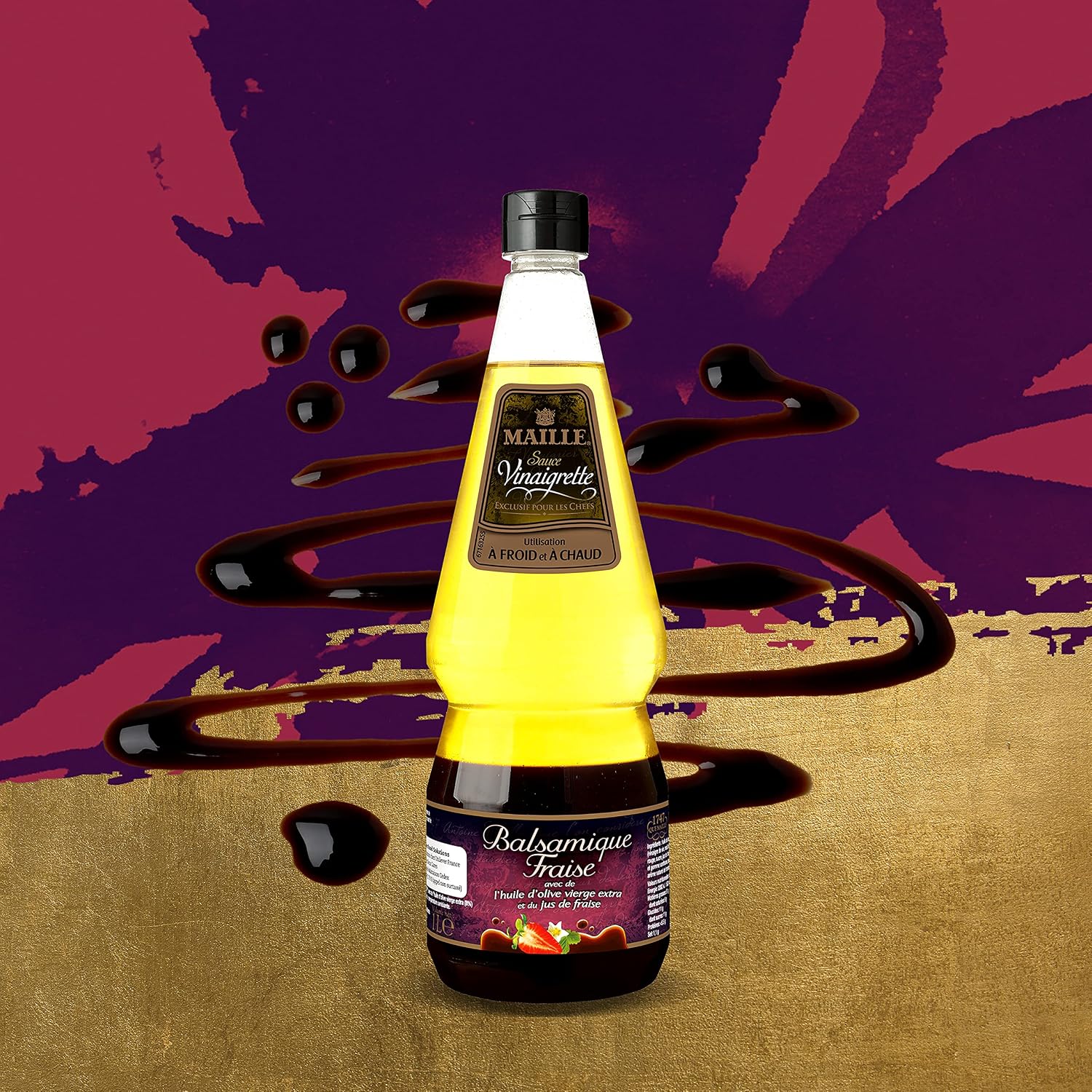 Thumbnail 2 de Maille Sauce Vinaigrette Balsamique-Fraise, 1 L – Lot de 2 (Sans arôme artificiel)