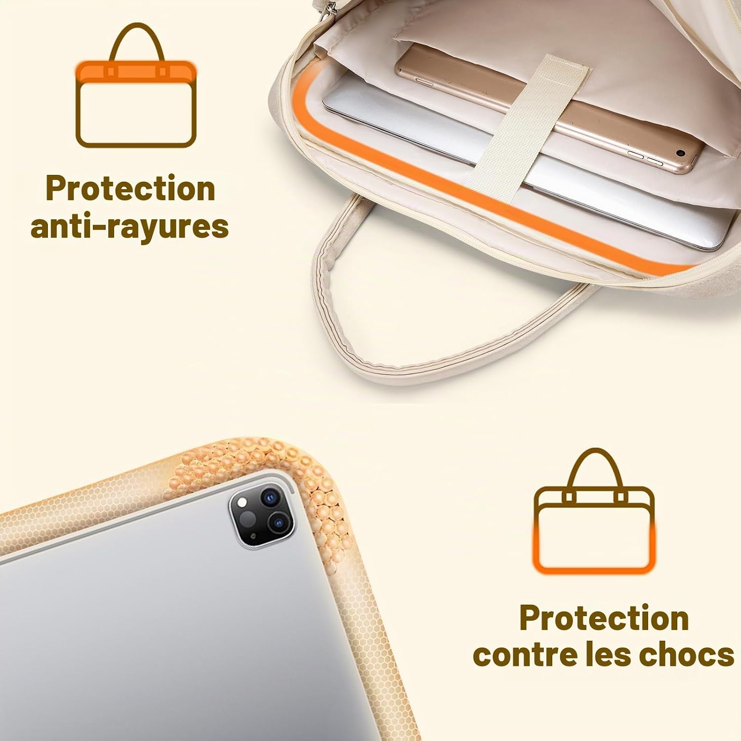 Thumbnail 4 de SUCIKORIO laptoptas voor dames 15,6 inch van leer, waterdicht