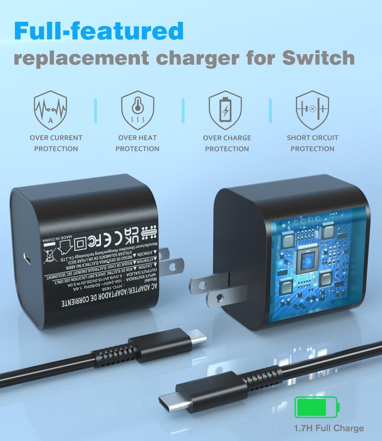 Thumbnail 6 de PURBHE Charger for Nintendo Switch 2 60W ⚡