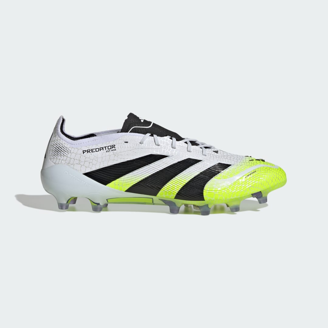 Detalle de Bota de césped artificial Predator Elite (Adidas) — color Blanco