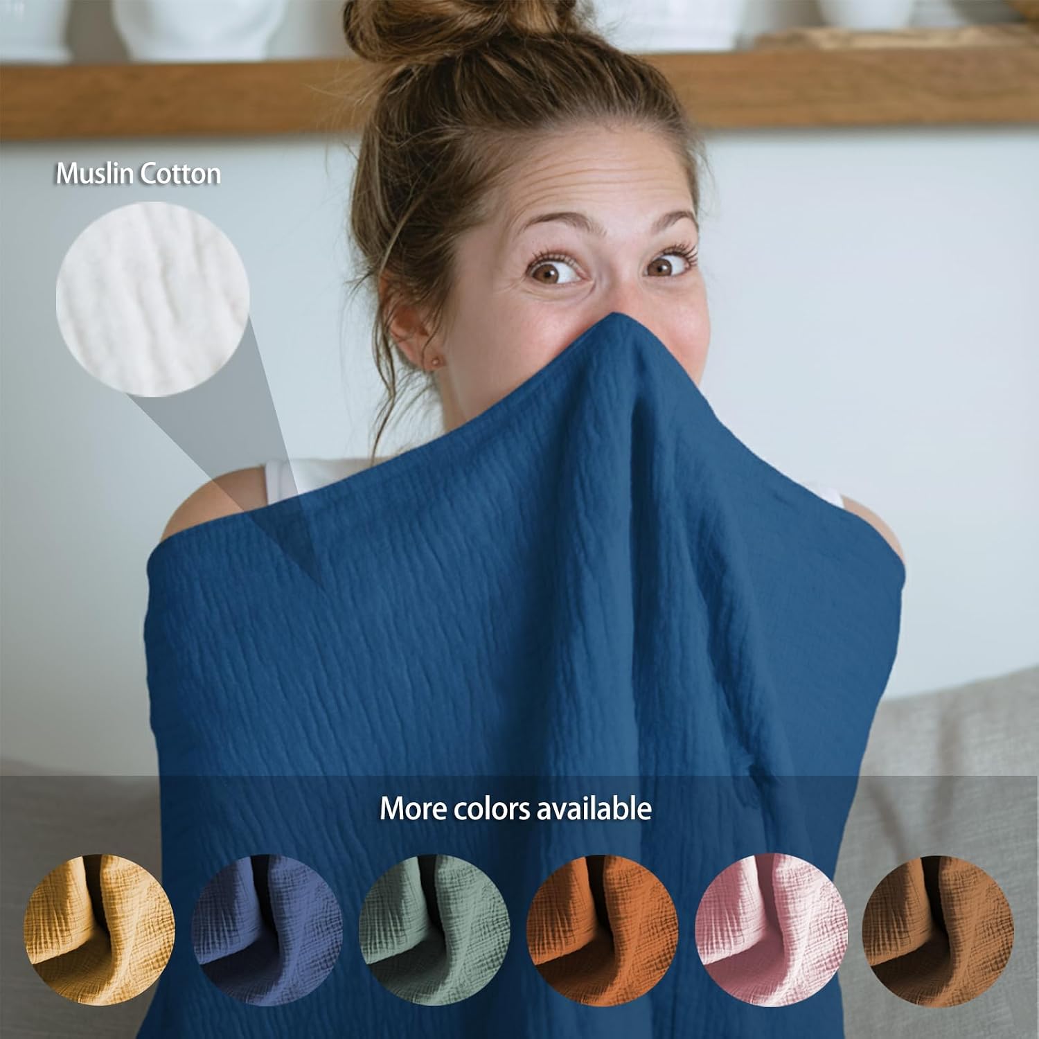 Thumbnail 4 de MUGVELL Nursing Cover, Muslin