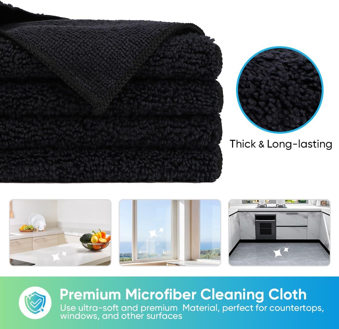 Detalle 1 de HOMEXCEL Microfiber Cleaning Cloths, 12-Pack