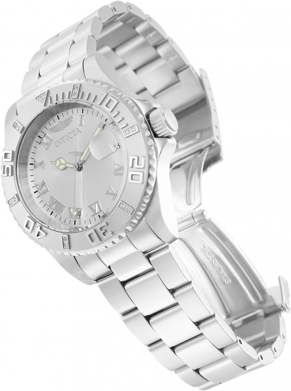 Thumbnail 1 de Invicta Pro Diver Femme – Montre quartz en acier inoxydable, 40 mm, mouvement précis