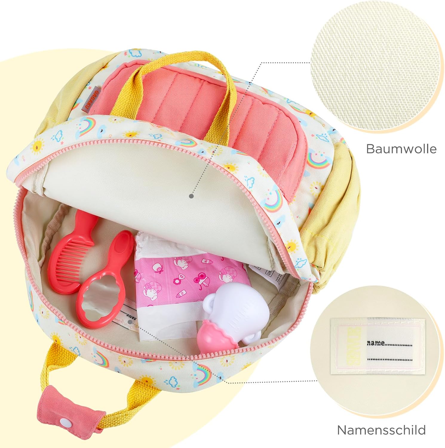 Thumbnail 3 de GAGAKU Toddler Backpack 11x9x3.5in