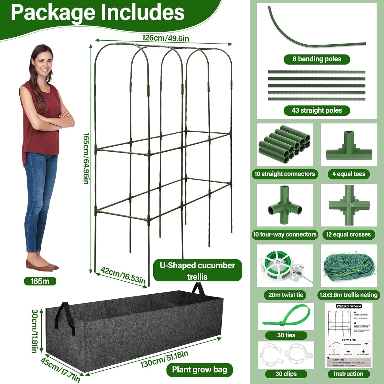 Detalle de Garden Trellis with Planter, 65 x 50 Inches