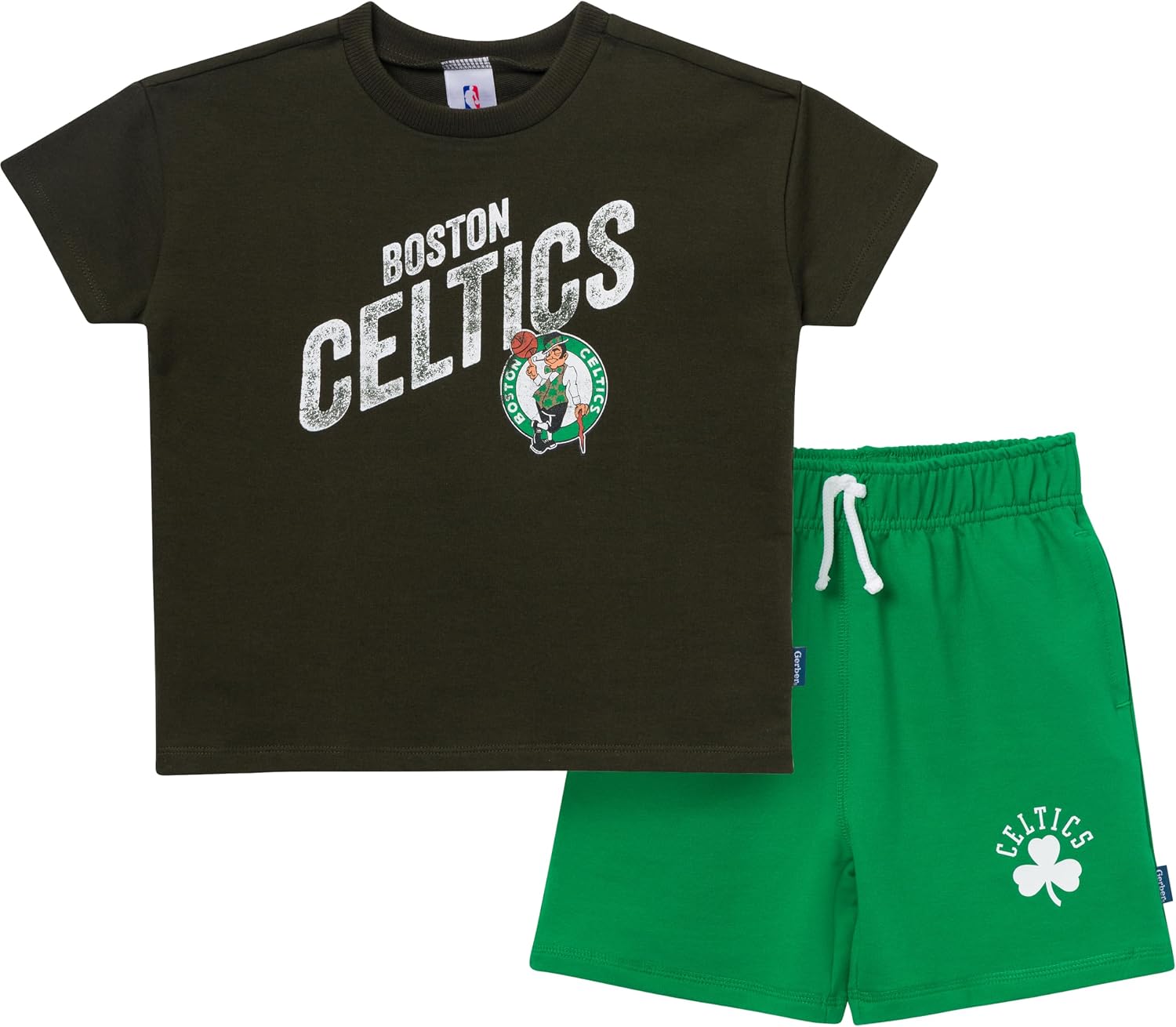 Detalle de Gerber Baby Boys' NBA Team T-shirt & Shorts Set (Philadelphia 76ers)