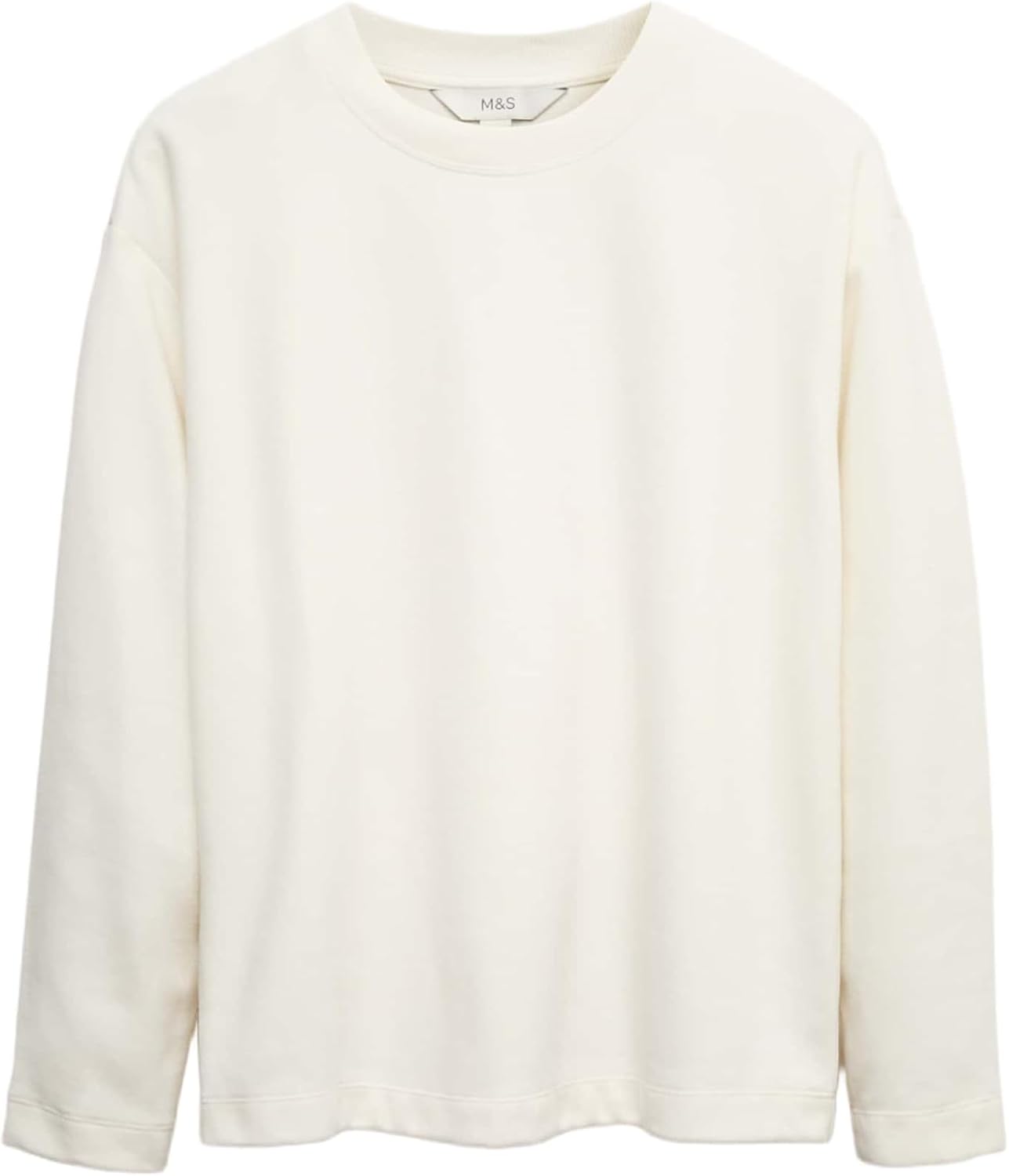 Detalle de Marks & Spencer sweatshirt voor dames met hoog katoengehalte en normale pasvorm