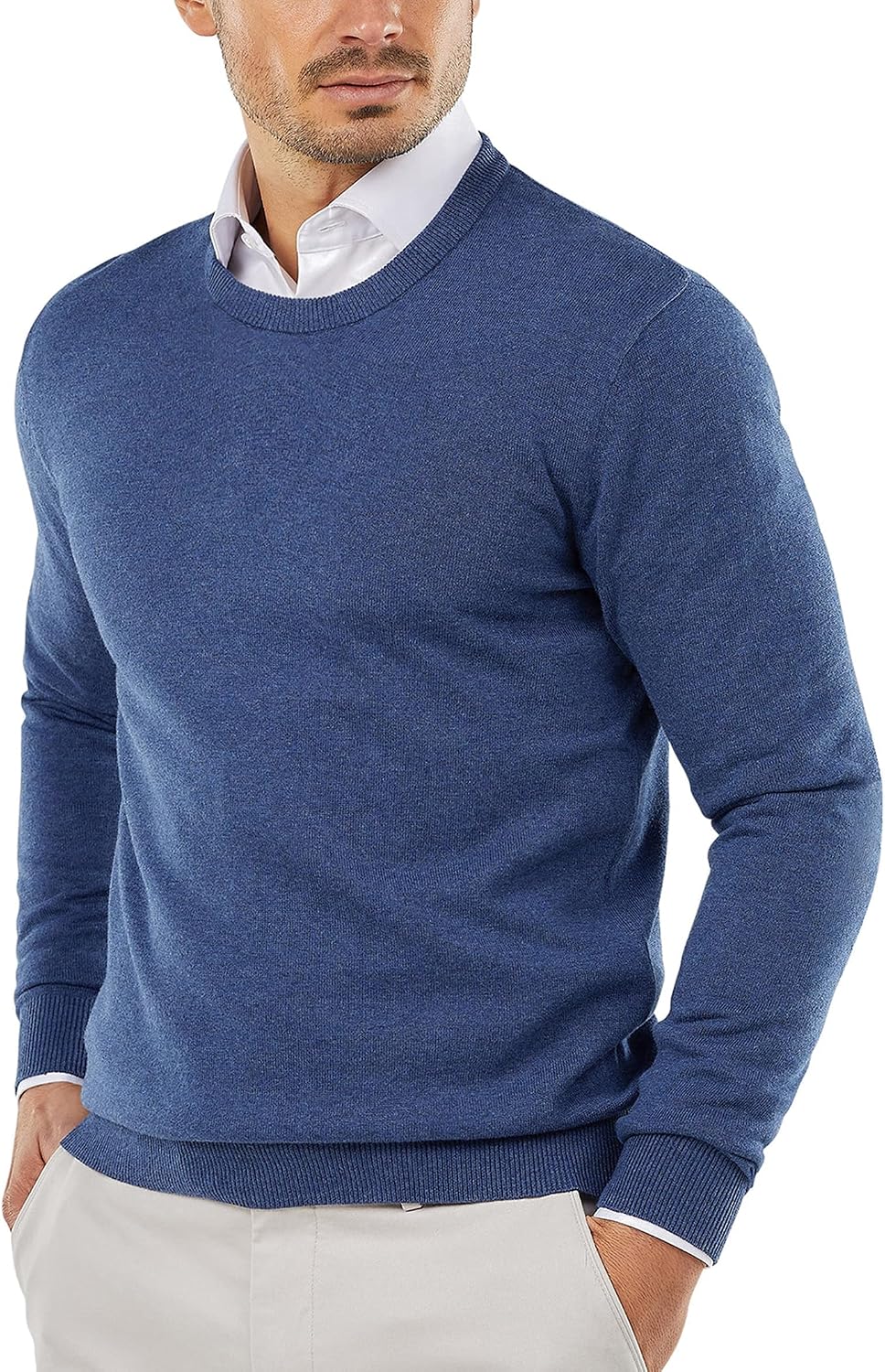 Thumbnail 5 de COOFANDY Herren Pullover Rundhals Strickpullover