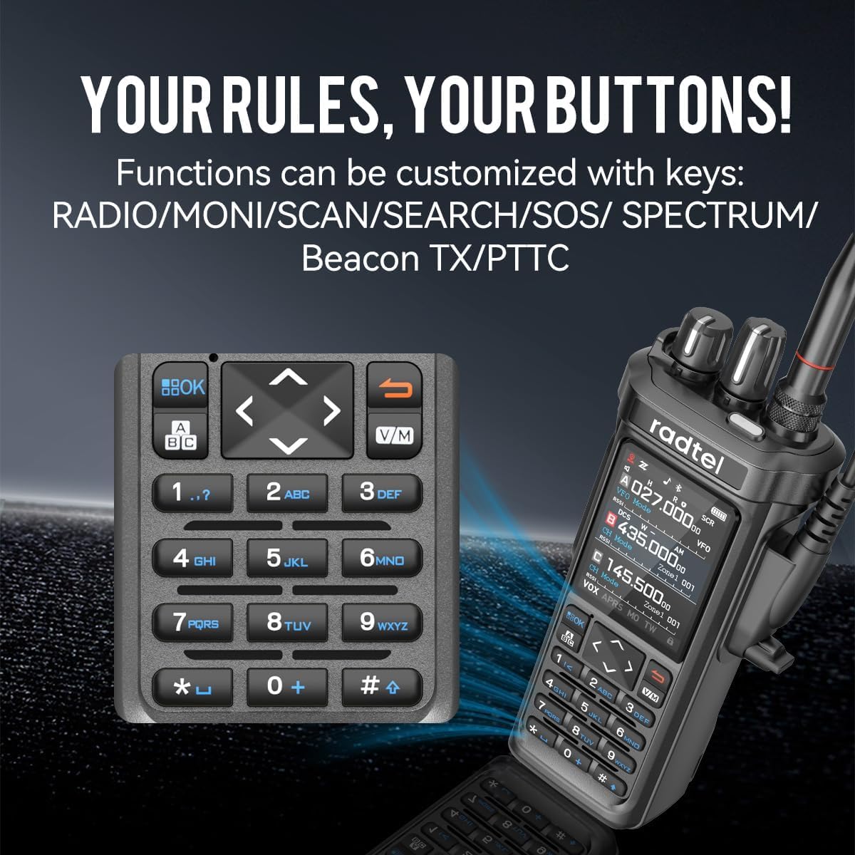 Detalle 1 de Radtel RT-950 PRO radio 10 W