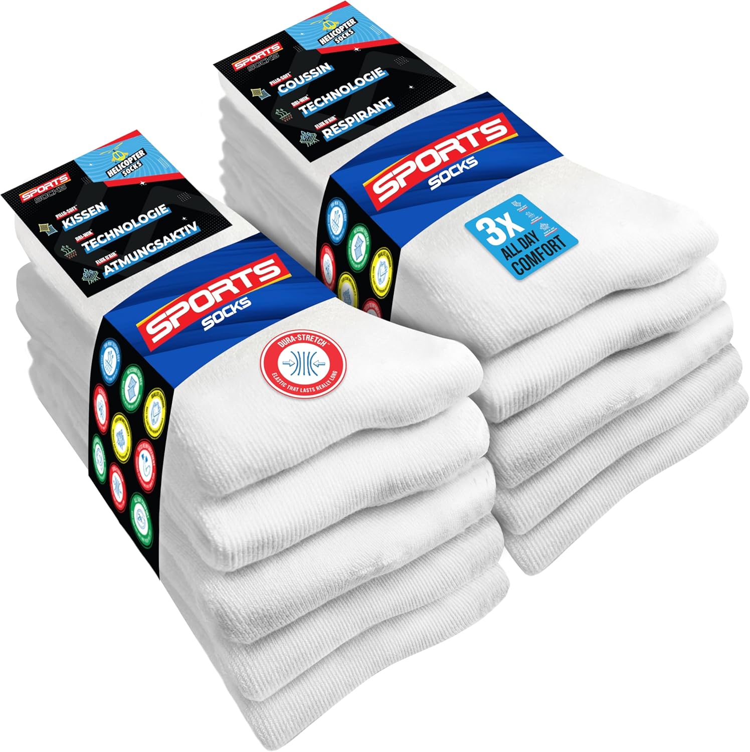 Thumbnail 5 de SOXCO 10 Paia Calzini Uomo Sportivi Spugna