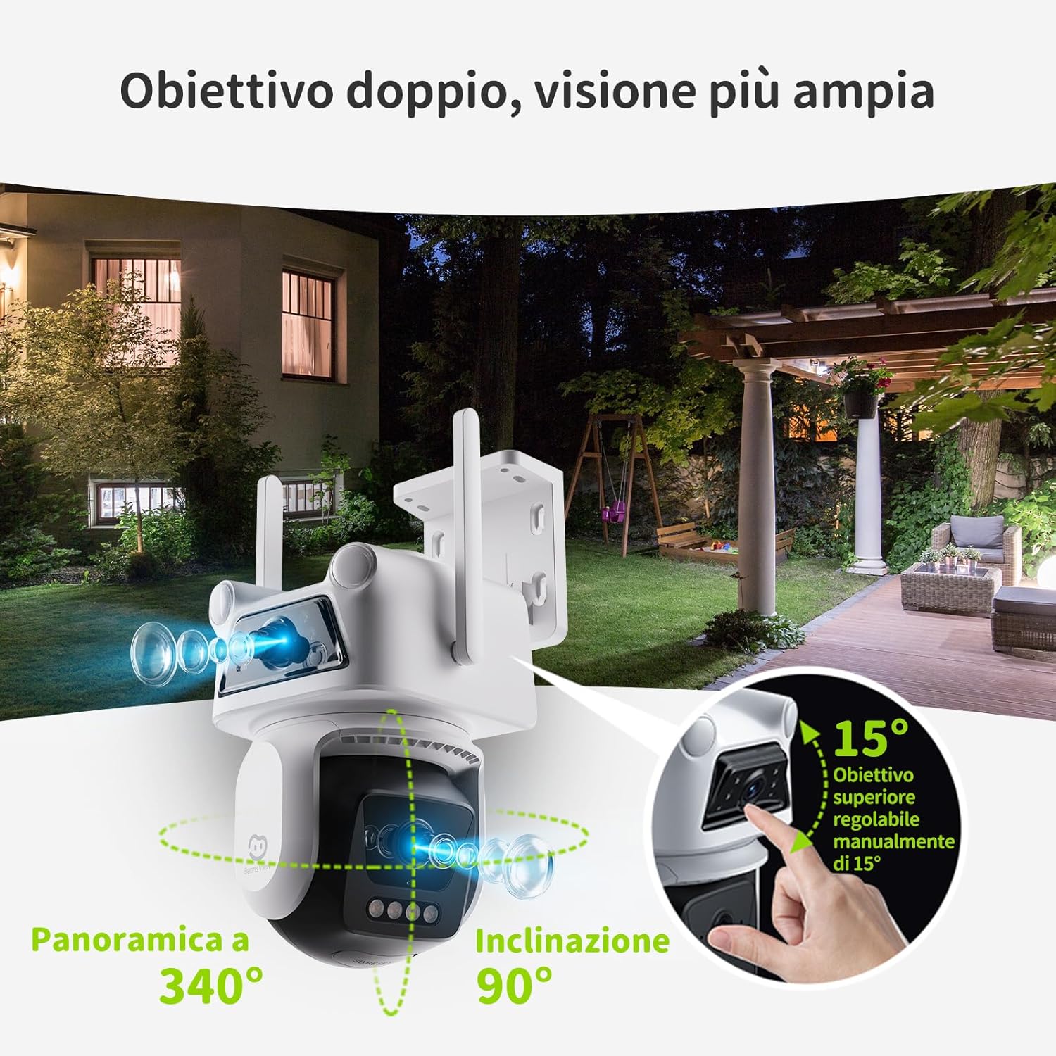 Thumbnail 1 de Beans View D320 telecamera 3K doppia lente