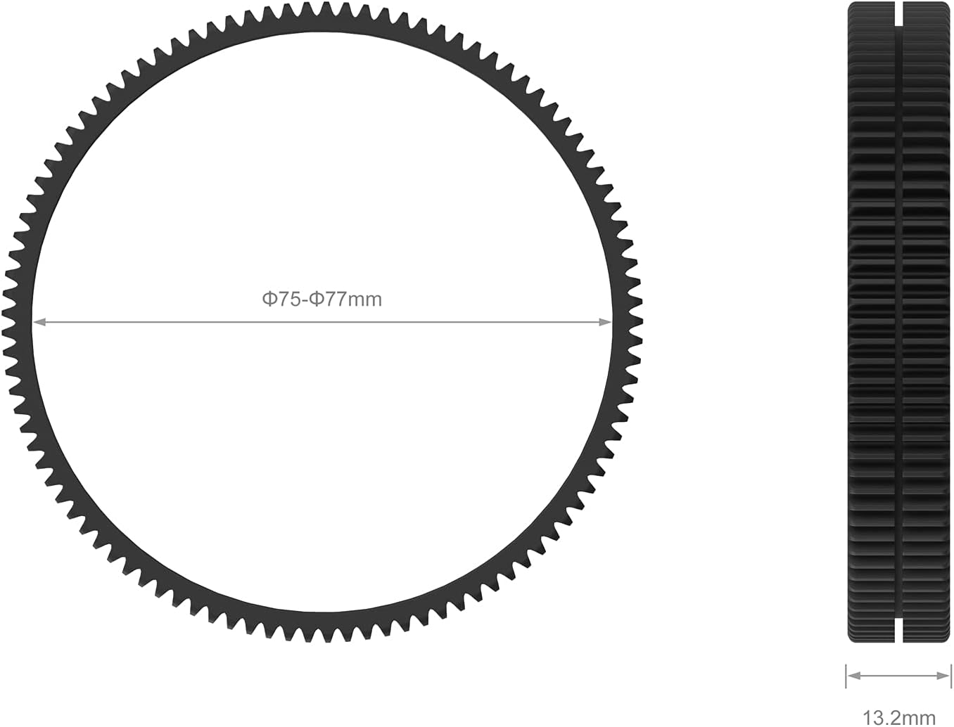 Thumbnail 5 de SMALLRIG Nahtloser Fokus-Zahnrad-Ring für Follow Focus 360° Rotation (3294, 75–77 mm)