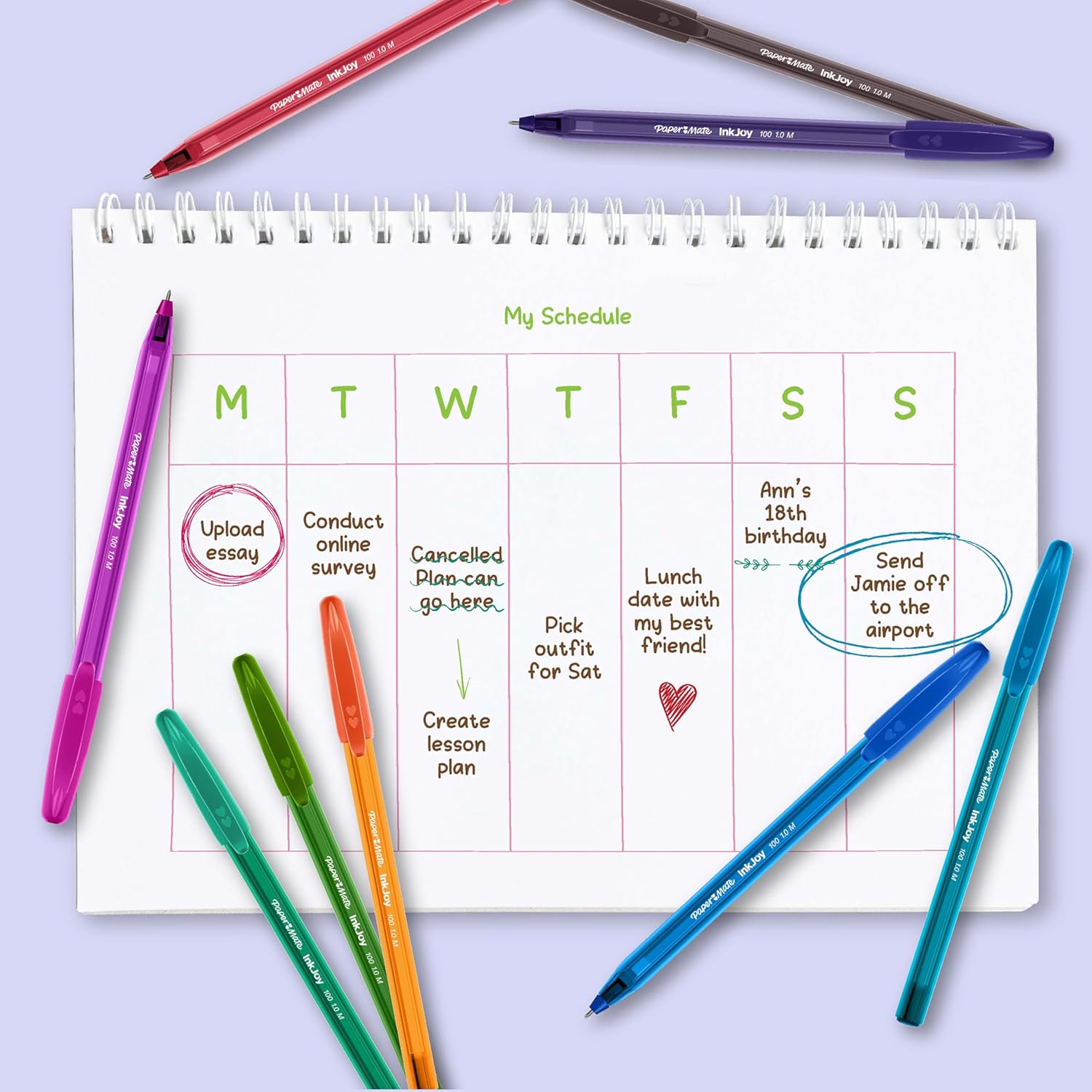 Thumbnail 3 de Paper Mate InkJoy 100ST 1.0mm blue ballpoint pens, 50 pack 🖊️