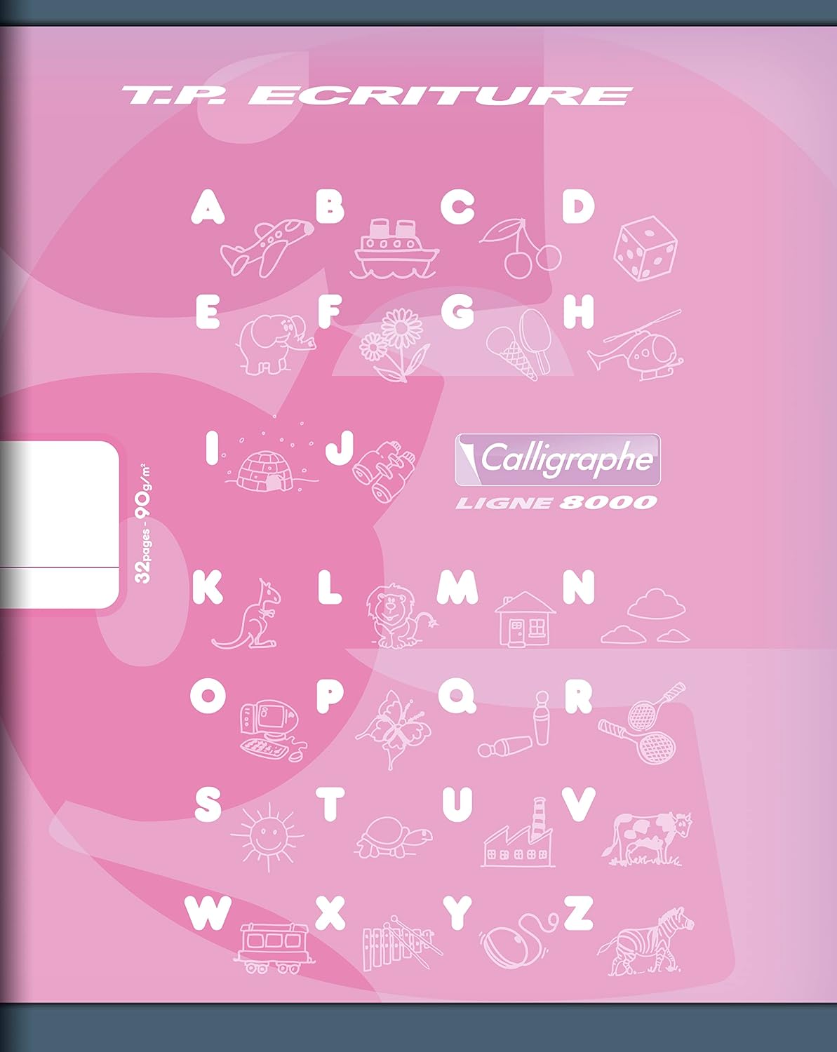 Detalle 2 de Calligraphe 108504C – Lot de 20 Cahiers de Travaux Pratiques Roses Clairefontaine 17x22 cm