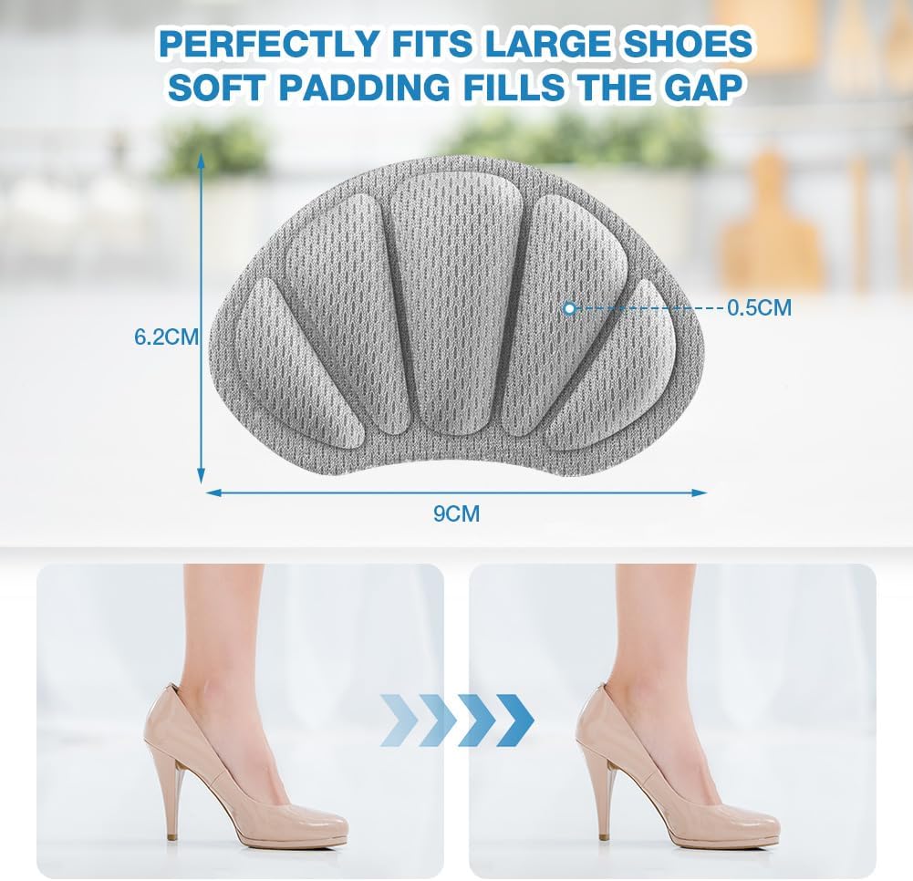 Detalle 2 de LOPHE 4 paires de protège-talons avec mousse à mémoire de forme