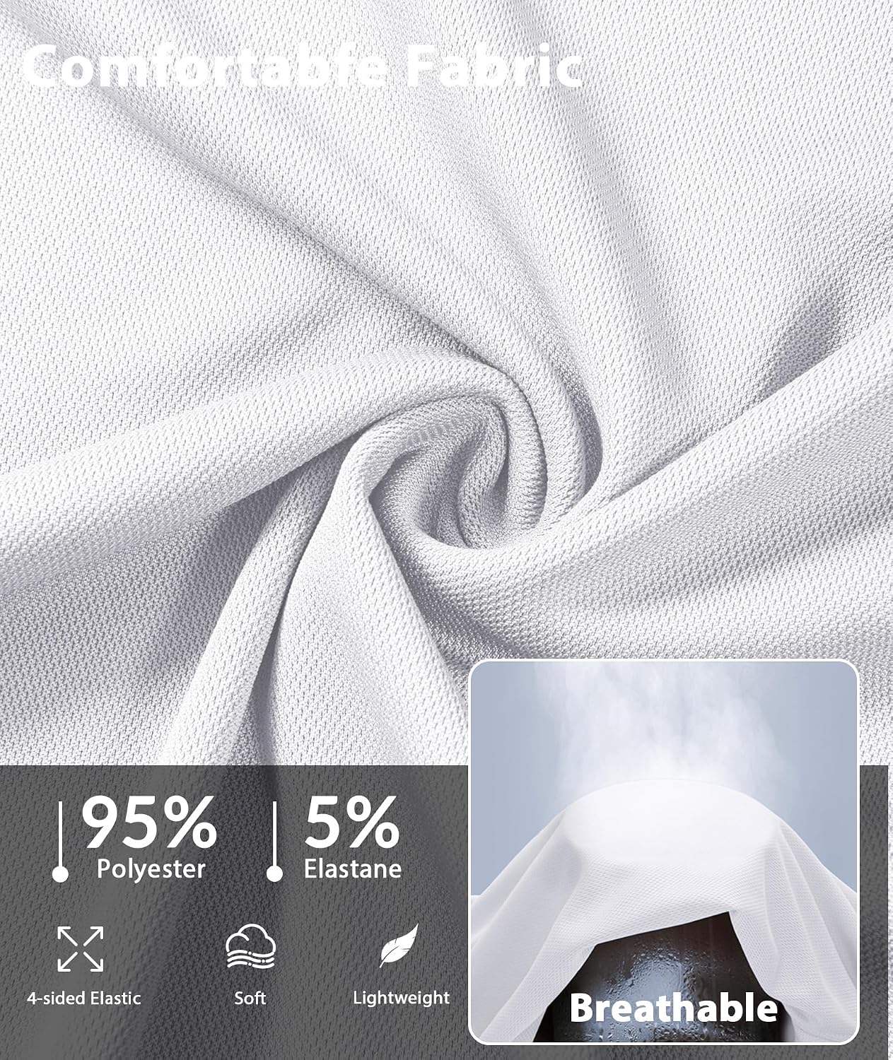 Detalle de SwissWell 3 Pezzi Polo Uomo Manica Corta Traspirante Estiva Golf Polo Shirt