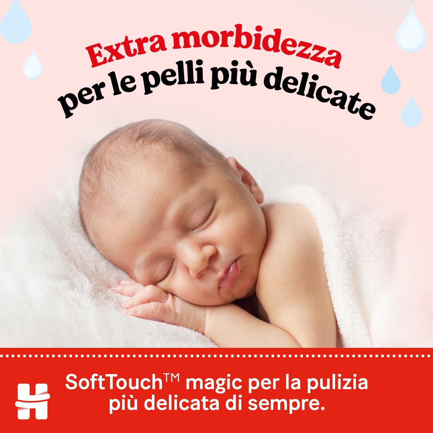 Detalle de Huggies Extra Care Sensitive Salviette Neonati: 576 pezzi, 4 confezioni da 3