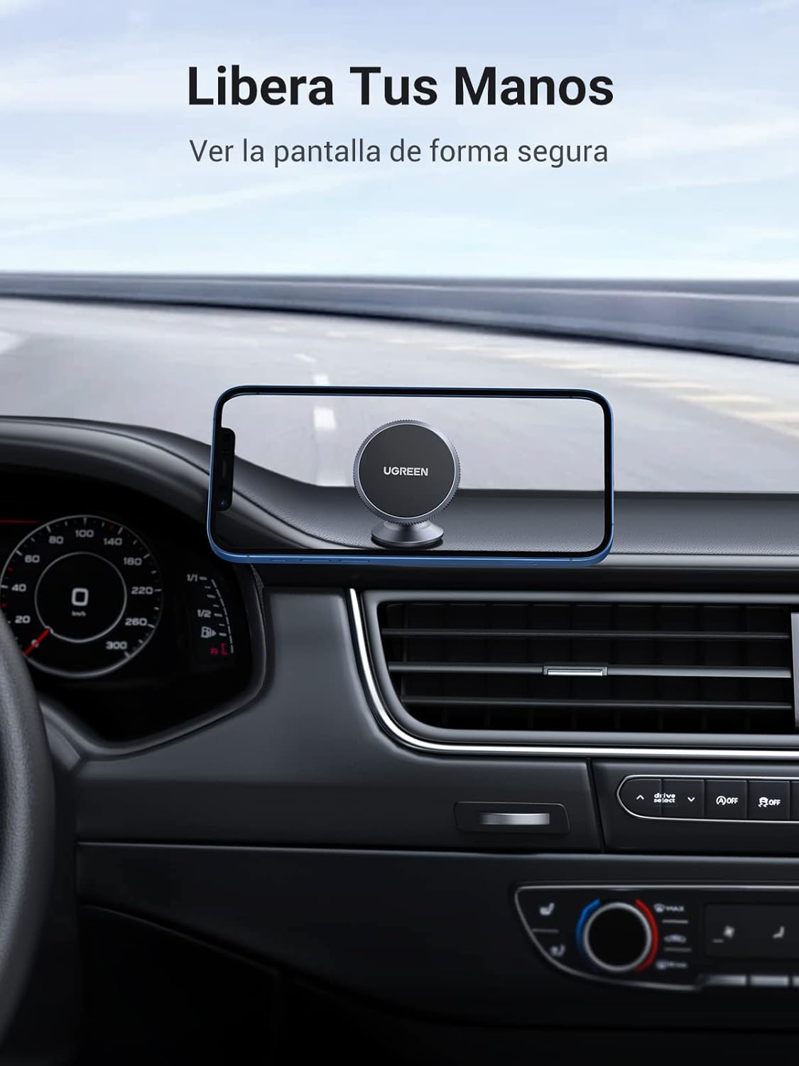 Detalle 2 de UGREEN Soporte Móvil Coche Magnético 360°