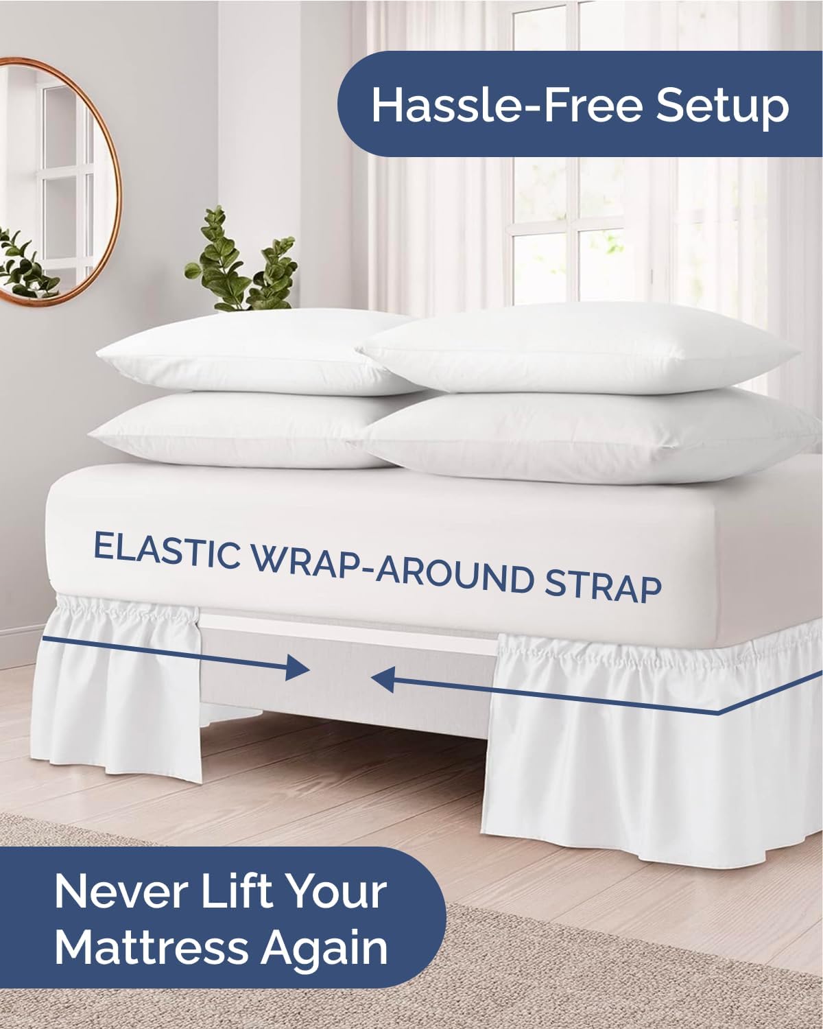 Thumbnail 1 de CGK Unlimited King wrap around bedskirt