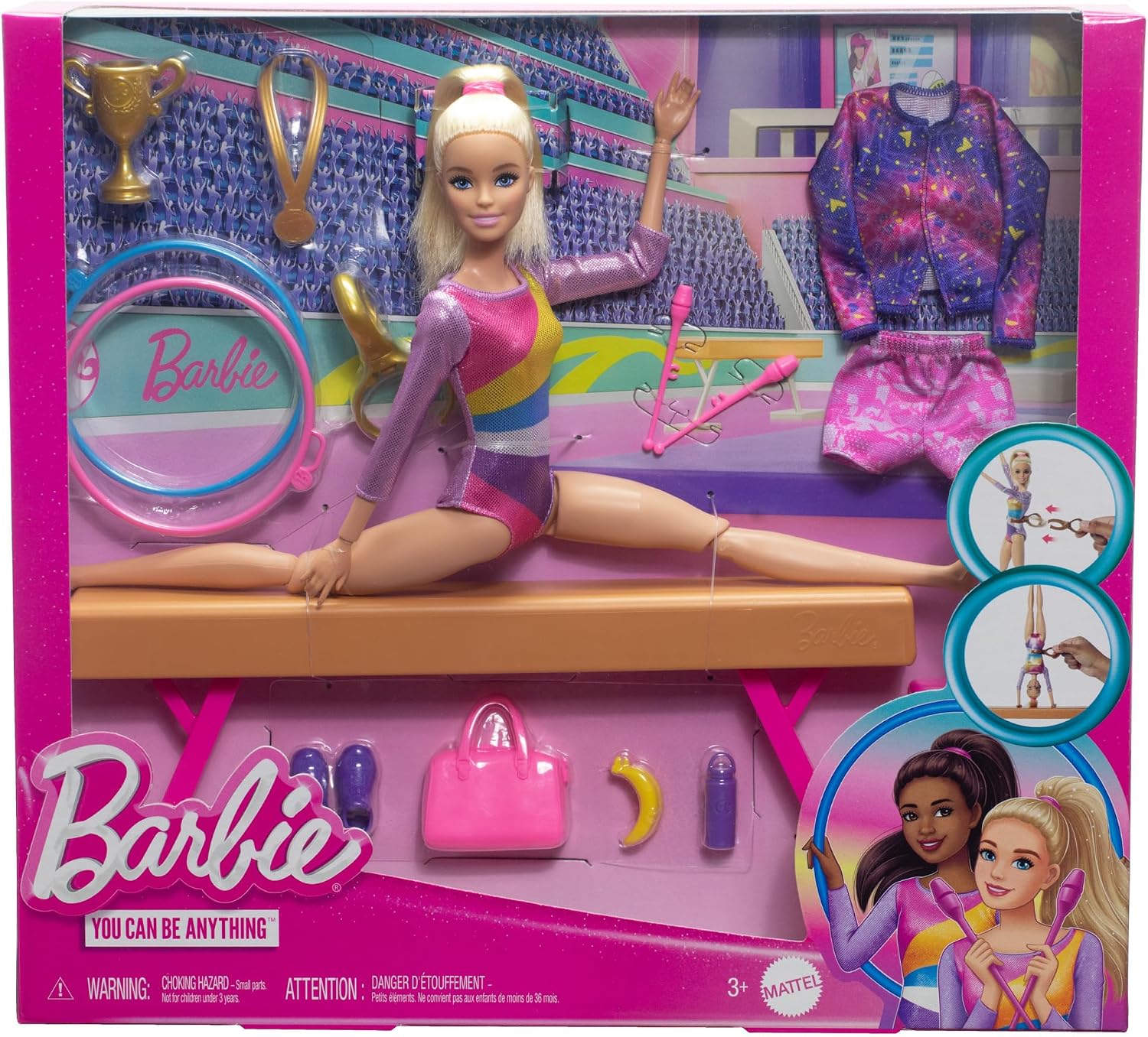Thumbnail 5 de Barbie HRG52 - Muñeca Gimnasta con Set y Accesorios 🤸‍♀