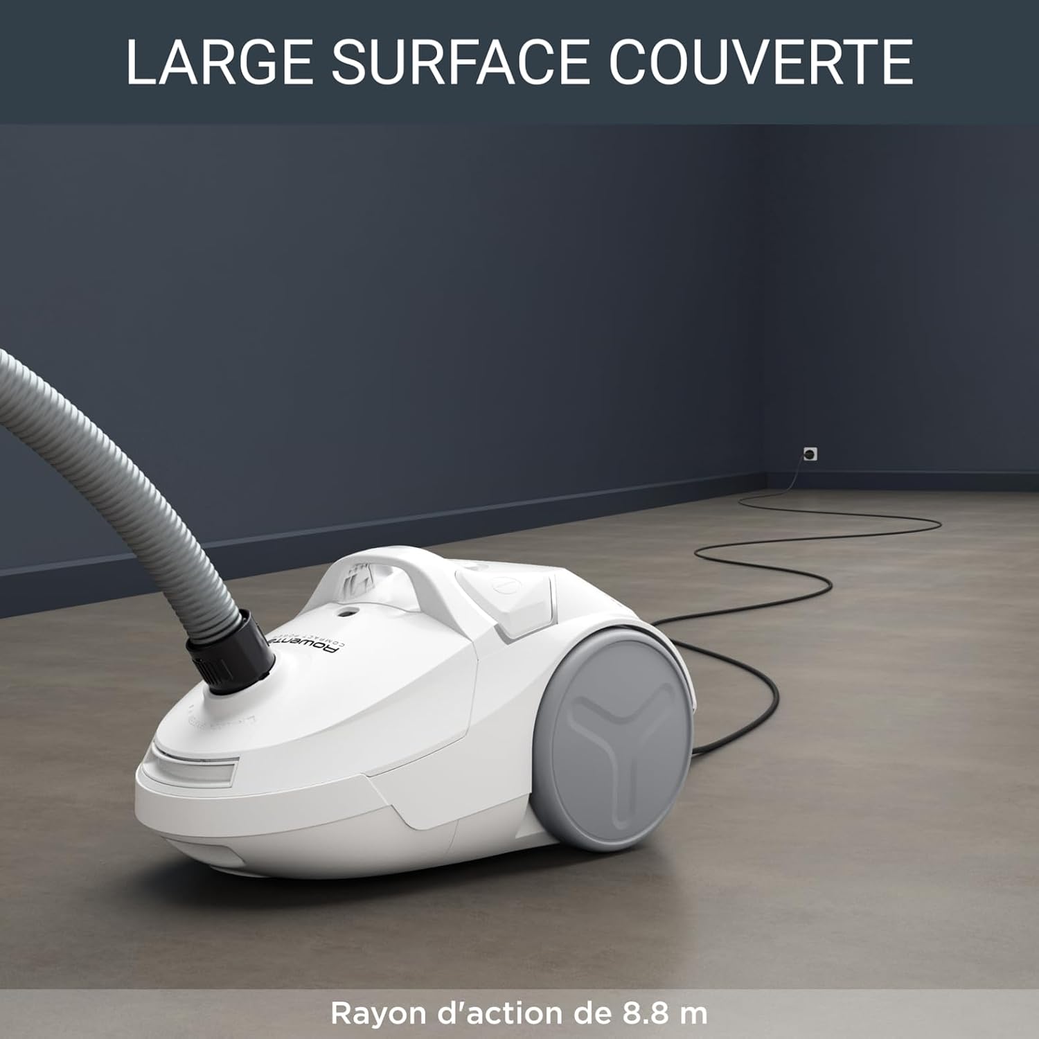 Detalle de Rowenta Compact Power Aspirateur avec sac RO3927EA – 900 W max, 3 L