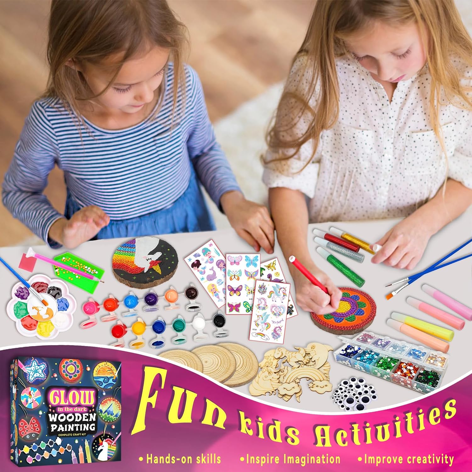 Thumbnail 4 de klmars Kids Wooden Painting Kit Glow-in-the-Dark