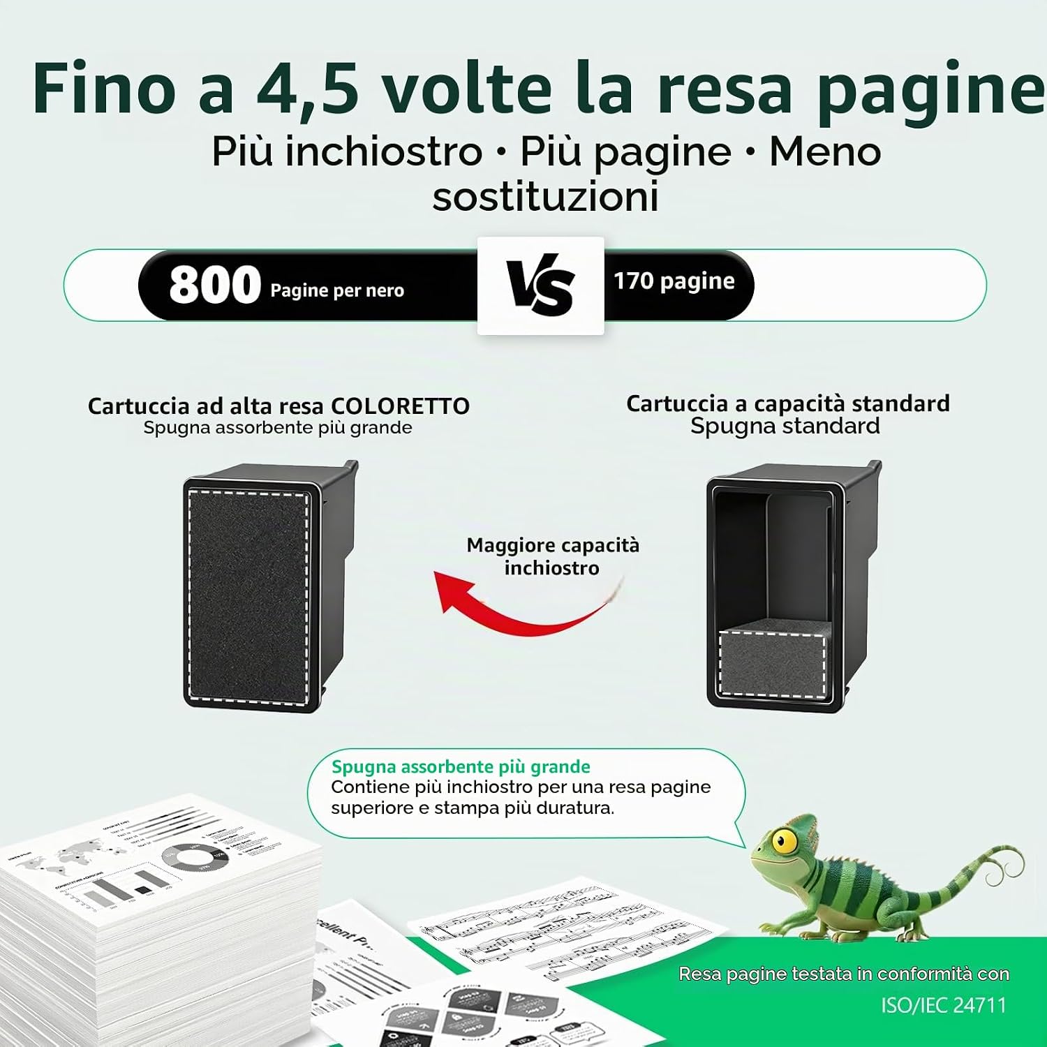 Detalle de COLORETTO 301XL cartuccia nera ad alta capacità per HP 301 XL