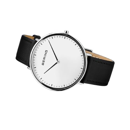Thumbnail 1 de BERING 15739-404 Orologio unisex Ultra Slim da 39 mm in acciaio IP, vetro zaffiro e cinturino in pelle