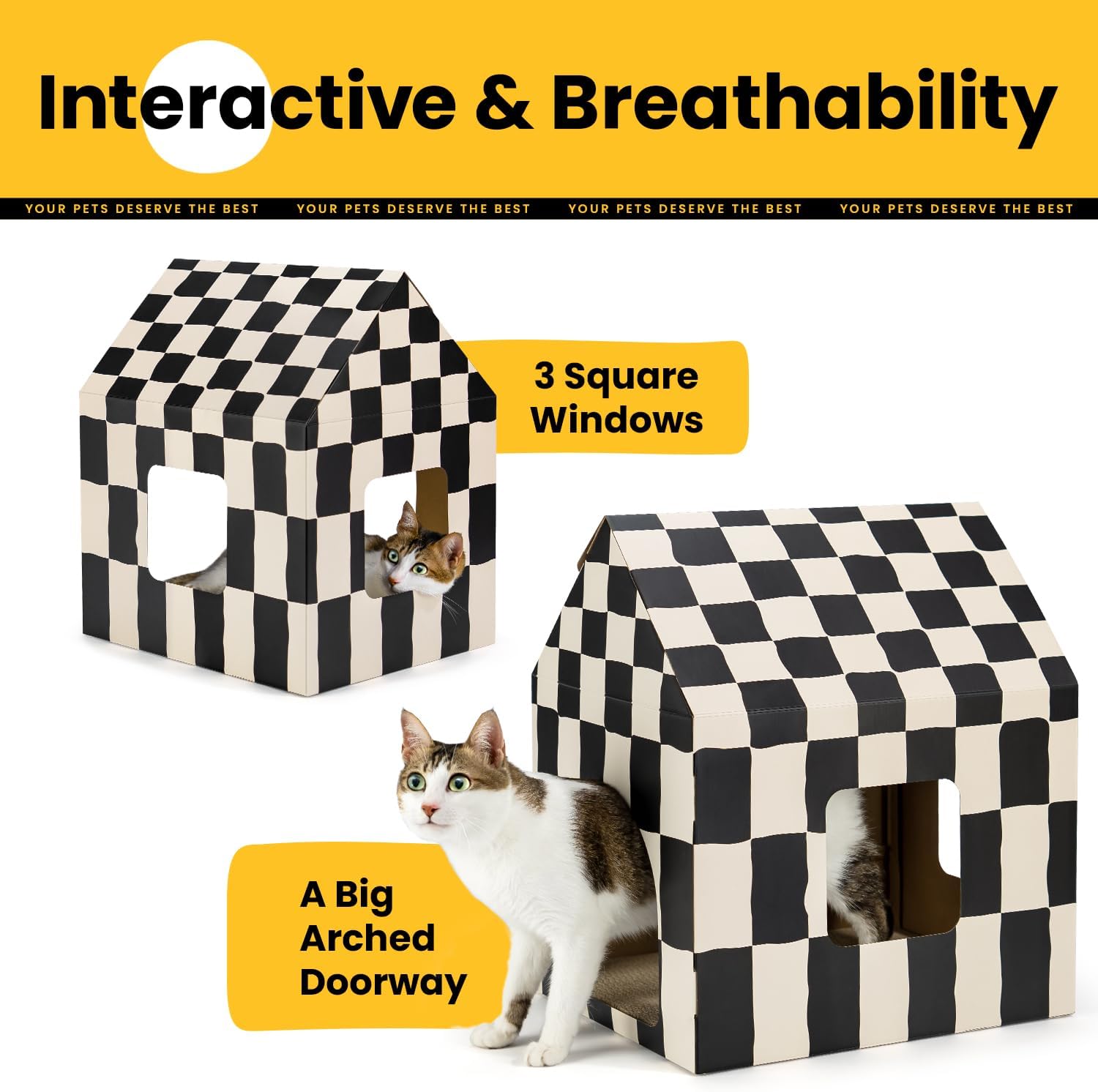 Detalle 2 de Conlun Large cardboard cat scratch house