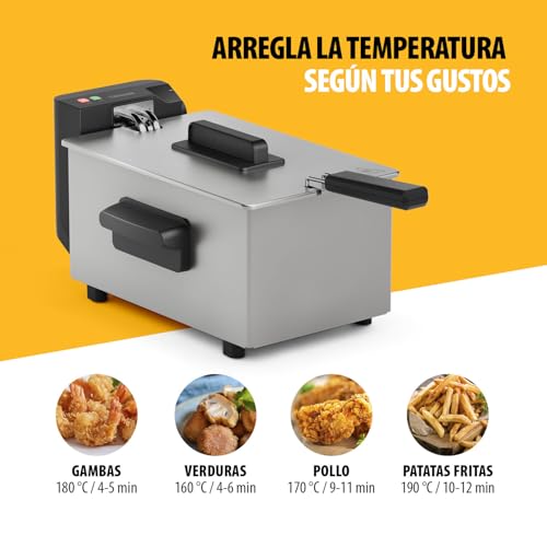 Thumbnail 5 de Tristar Freidora de Acero Inoxidable FR-9326, 3 L, Termostato 190°C, Zona Fría