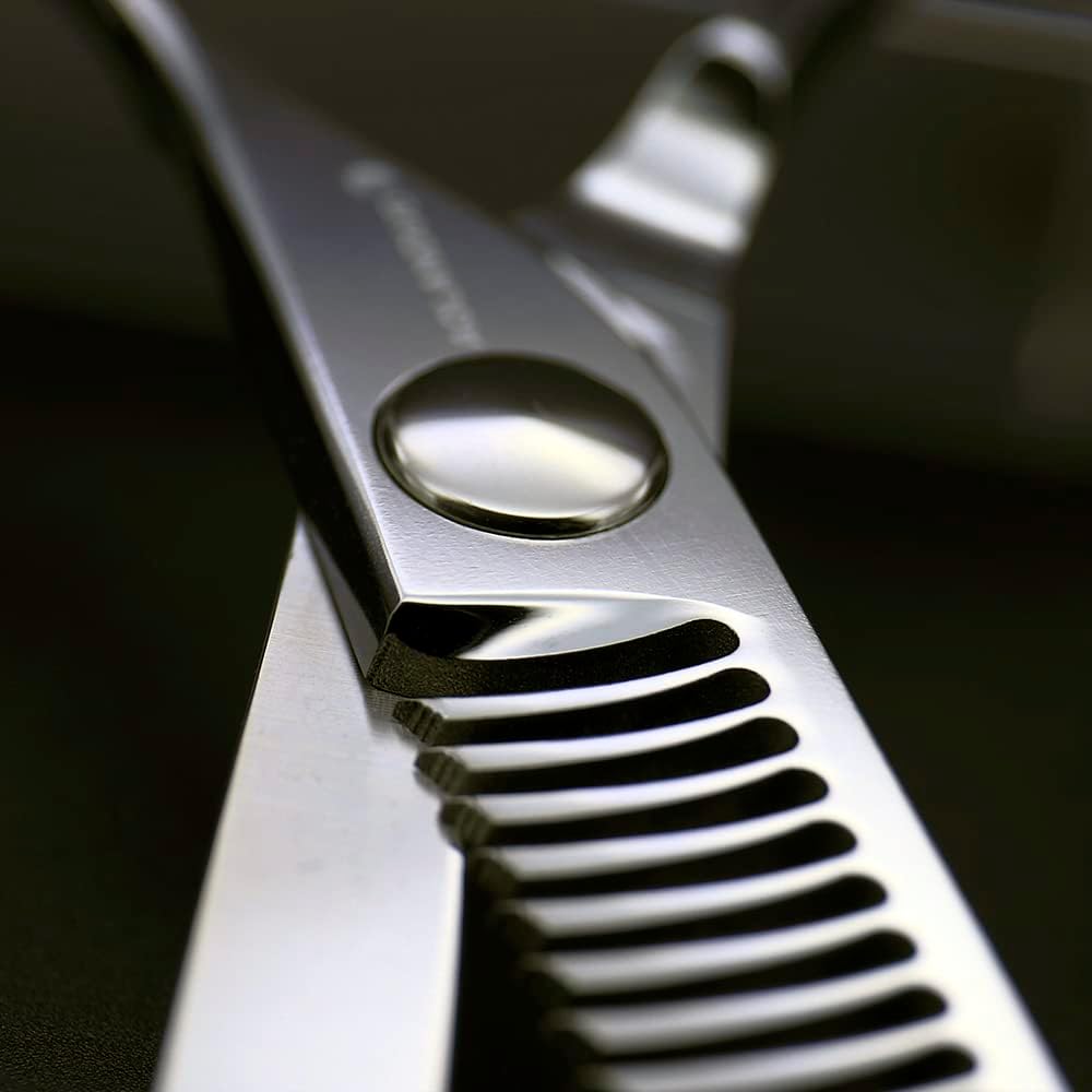 Thumbnail 6 de AOLANDUO Forbici Sfoltitrici Professionali con Dente Inverso – VG10 Giapponese, 20–25% Sfoltimento, Impugnatura Offset